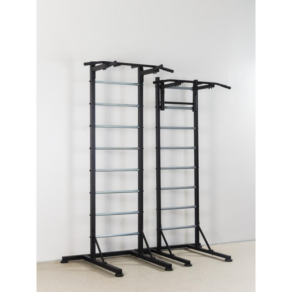 Шведская стенка передвижная Universal Black Pro универсальная без креплений скамья для пресса турник брусья Каменское - изображение 5