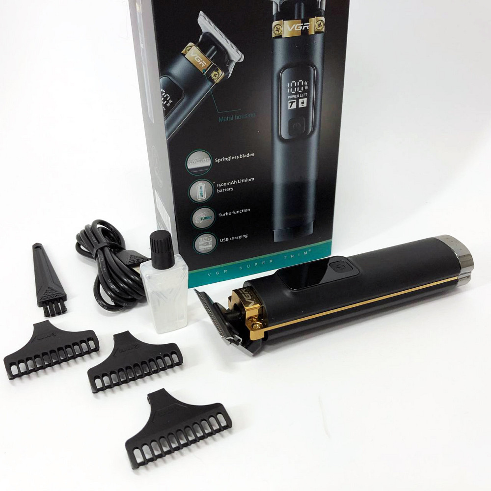 Тример для складної стрижки волосся VGR V-985, Машинка для стрижки волосся з регульованою довжиною KD-20 Київ - фото 11
