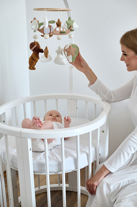 Мобіль на ліжечко WoollyFox «Ведмедик-льотчик» Київ - фото 10