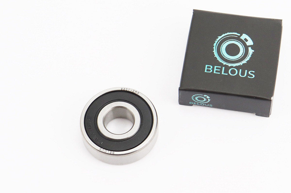 Підшипник 6201 2RS C3P6 (12x32x10) переднього колеса GY6; вентилятора Київ - фото 1