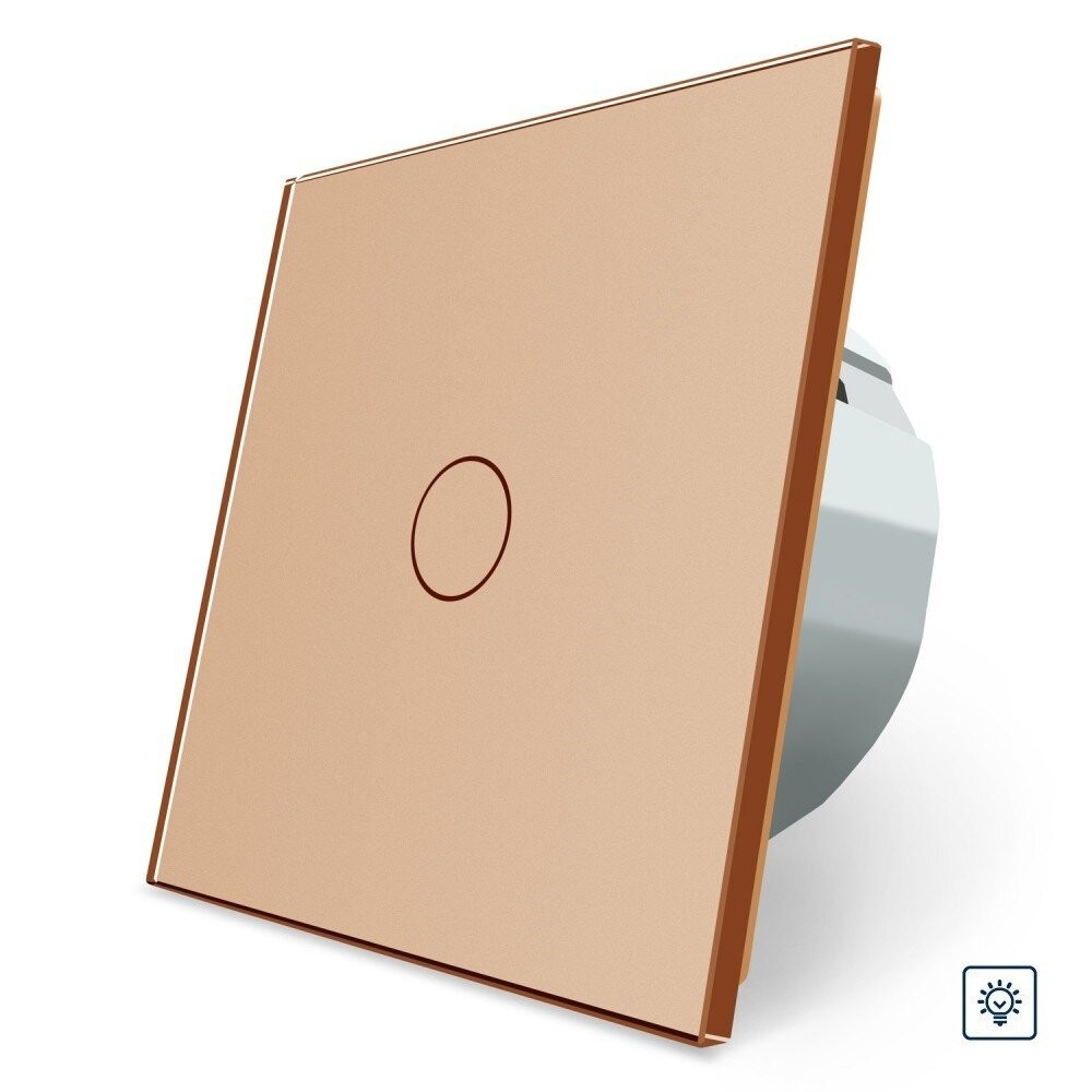 Сенсорний диммер 1 сенсор Livolo золото скло (VL-C701D-13) Коломыя - изображение 6