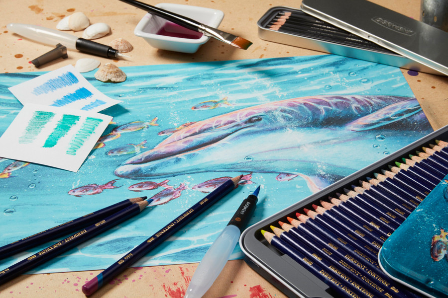 Чорнильні олівці Inktense 24кол Derwent Київ - фото 2