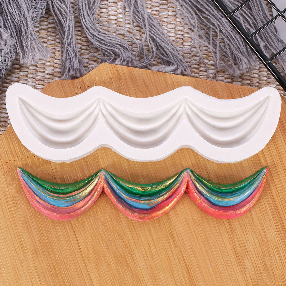 Силиконовая форма Волнистая 123 на 30 мм серый Киев - изображение 5