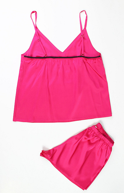 Пижама женская шелковая Малиновый 3XL-4XL Харьков - изображение 4