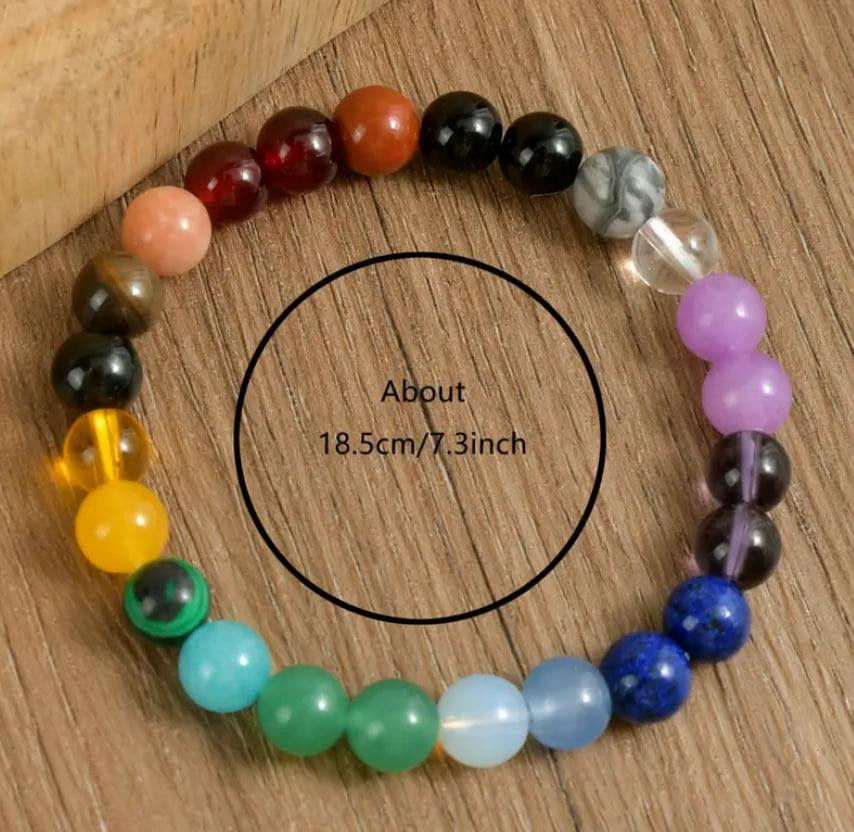 Браслет 7 Чакр из натуральных камней – энергетический браслет для гармонии и баланса. Киев - изображение 4