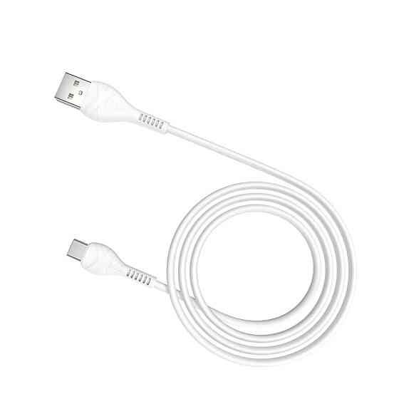 Кабель HOCO X37 USB to Type-C 3A, 1m, PVC, PVC connectors, White Киев