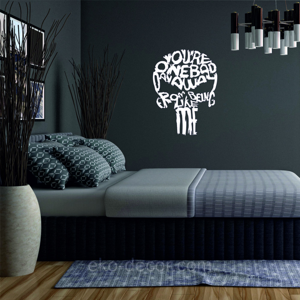 Декоративное настенное Панно «Череп» Декор на стену 30*23 см, Белый Киев - изображение 2