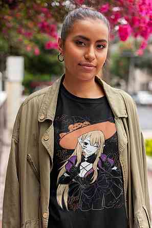 Футболка чоловіча з аніме принтом Марін Кітагава Мй Дресс оверсайз (S/M/L) Чорний AnimeJ0501 Дніпро