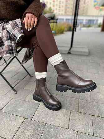 Garti Черевики жіночі GARTI 307 шоколадні (зима, шкіра натуральна) (6091) Коломия
