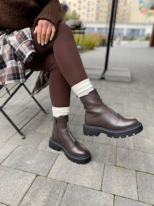 Garti Черевики жіночі GARTI 307 шоколадні (зима, шкіра натуральна) (6091) Коломыя - изображение 4