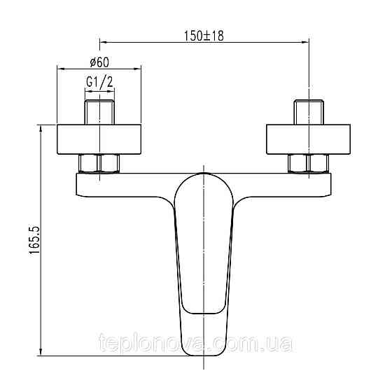 Змішувач для ванни TOPAZ CAPRI TCA-15101-H43, картридж D35 (комплект) Чернівці