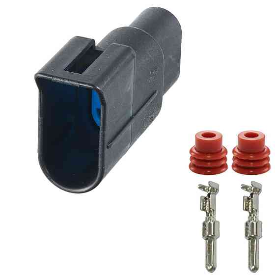 Роз'єм конектор 2-кон., Дат, Abs, Подогр, Форсунок Омив, Лоб, Скла, 98018-0001, Molex Ford Київ