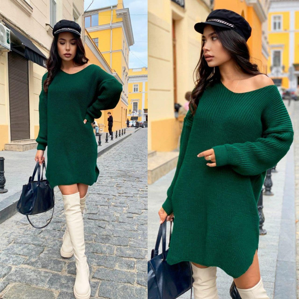 Жіноча стильна в'язана сукня-туніка оверсайз. 42-48р Київ - фото 7