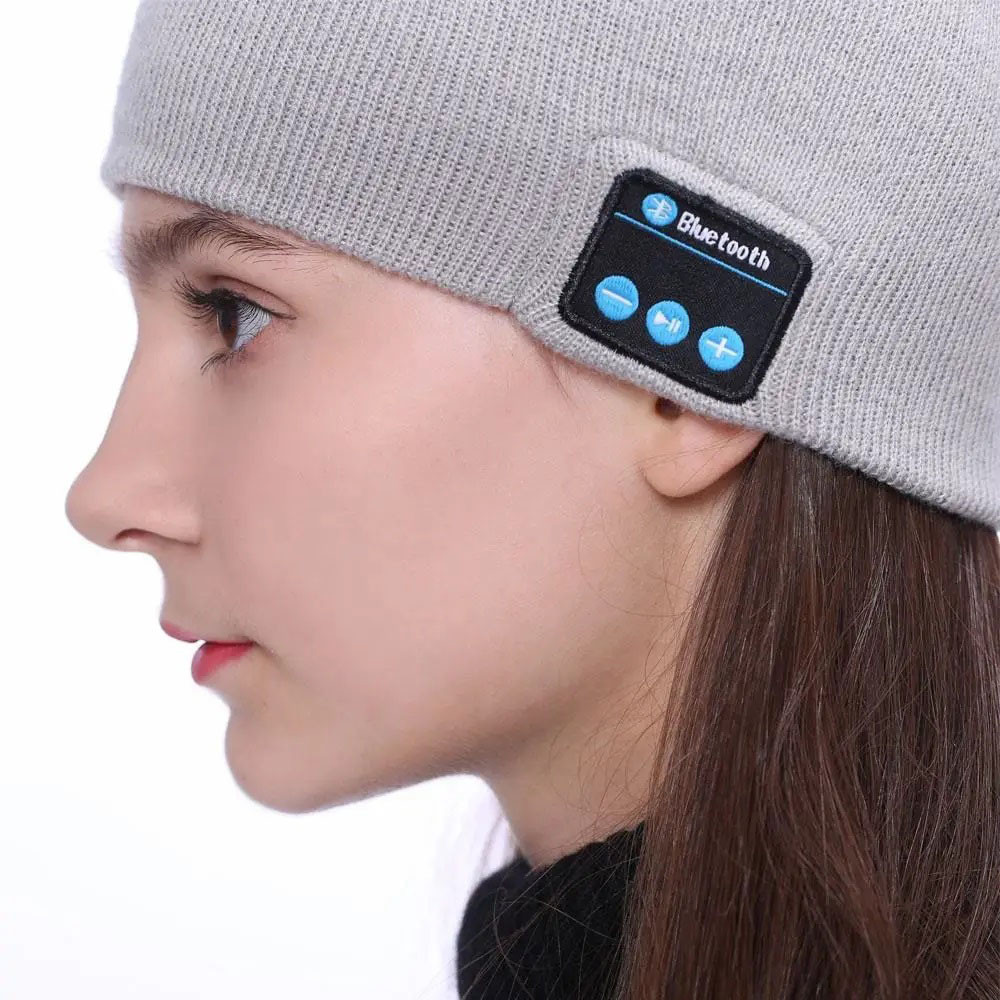 Портативная колонка ШАПКА с bluetooth наушниками SPS Hat BT True. Цвет: серый WA-12 Львов - изображение 4