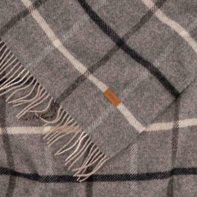 Плед Ardesto Leonardo Alpina 100% шерсть серый 140x200 см (ART0703LM) Винница - изображение 6