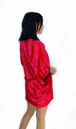 Велюровая пижама с халатом Бежевый S/M Харьков