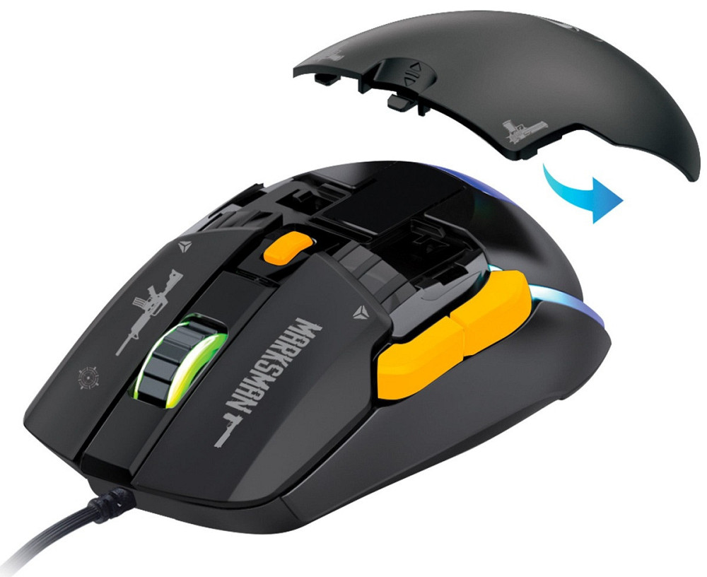 Мышь компьютерная Yenkee YMS 3600BK MARKSMAN Gaming Mouse (7090580) Киев - изображение 3