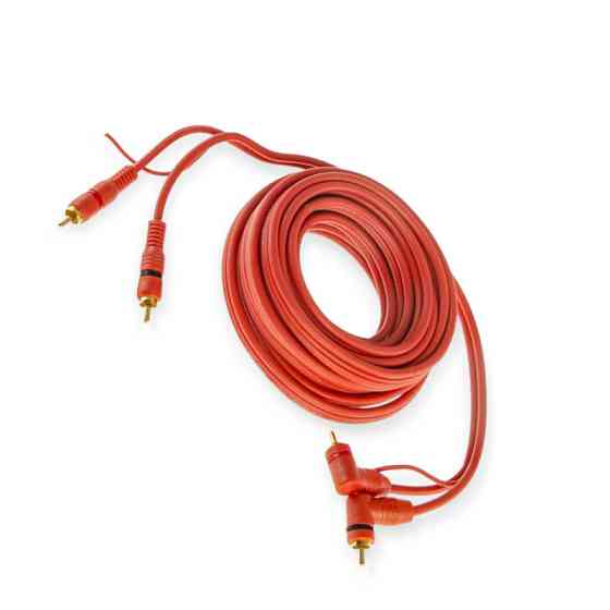 Дріт акустичний міжблочний 2RCA - Г-образ. з кер. провід, 5м для підключення підсилювача Мукачево
