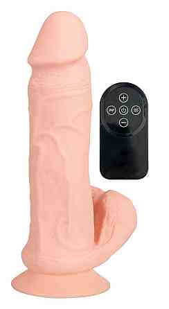 Вибратор на присоске Nature Skin Bendable RC Vibrat Sex Aura Киев