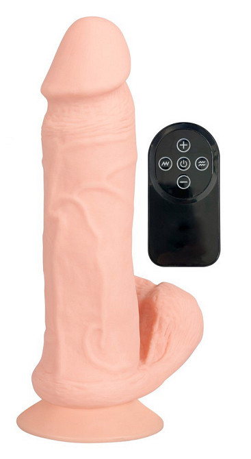 Вибратор на присоске Nature Skin Bendable RC Vibrat Sex Aura Киев - изображение 2