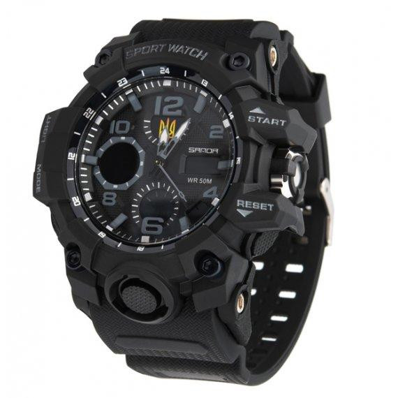 Годинники чоловічі наручні Sanda Peremoga (Чорний) Вінниця - фото 5