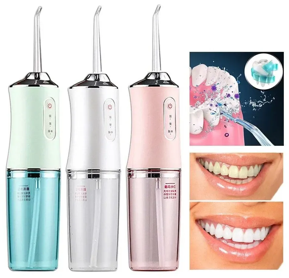 Ирригатор портативный Oral Irrigator 3 режима работы, 2 насадки Коломия - фото 7