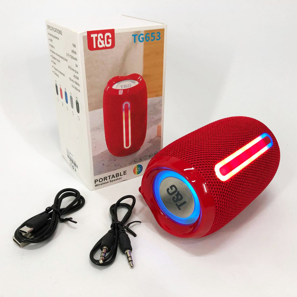 Bluetooth колонка з usb-портом TG653, Bluetooth колонка з динамічним підсвічуванням SF-18 Львів - фото 6