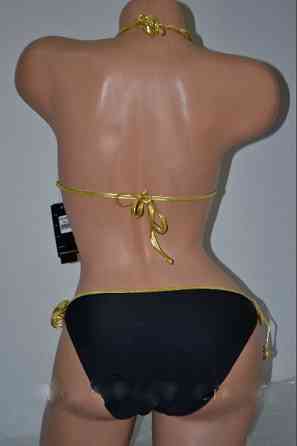 Жіночий купальник роздільний Life Beach чорно-золотистий Київ