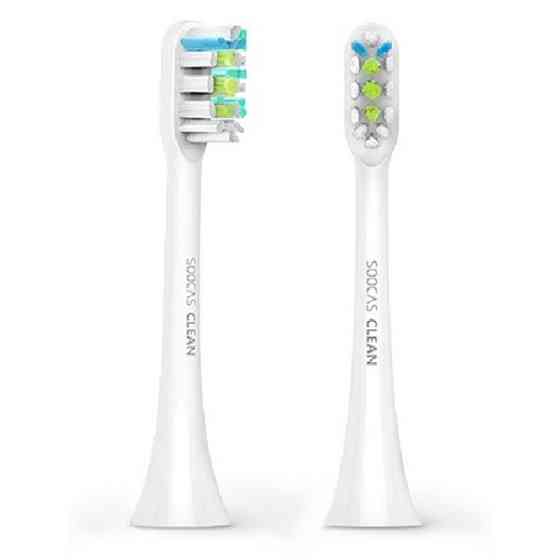 Насадка для зубной щетки Xiaomi SOOCAS X1/X3/X5 BH01W (Белые, 2 шт) Николаев