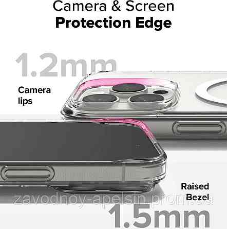 Iphone 16 Pro Прозрачный чехол Магнит (TPU+PC) Одесса