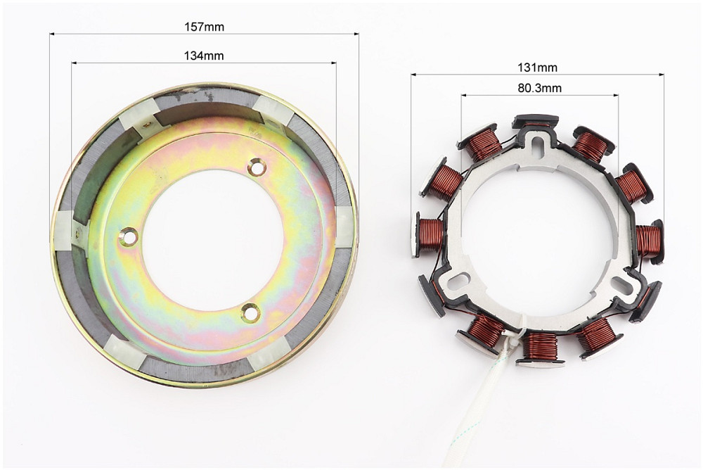 Генератор (шість магнітів) 178F/186F/188F/190F/192F Київ - фото 3