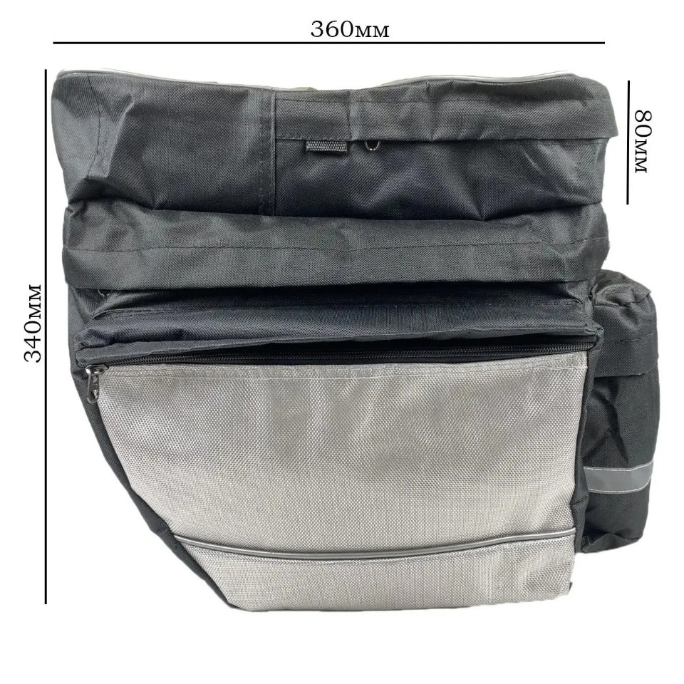 Сумка на багажник велосипеда 43 л, сумка-штани велоштани з дощовиком Бровари - фото 8