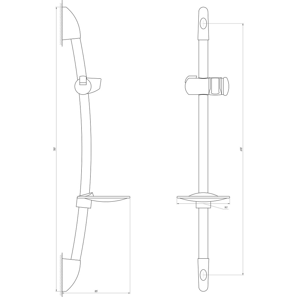 Душова стійка Globus Lux BT-106C Тернопіль - фото 3