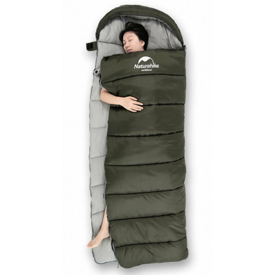 Спальний мішок Naturehike U350 NH20MSD07 Hollow Cotton Right Green (6927595767238-R) Вінниця - фото 4