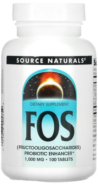 Фруктоолігосахариди Source Naturals FOS 1000 мг 100 таблеток Київ - фото 1