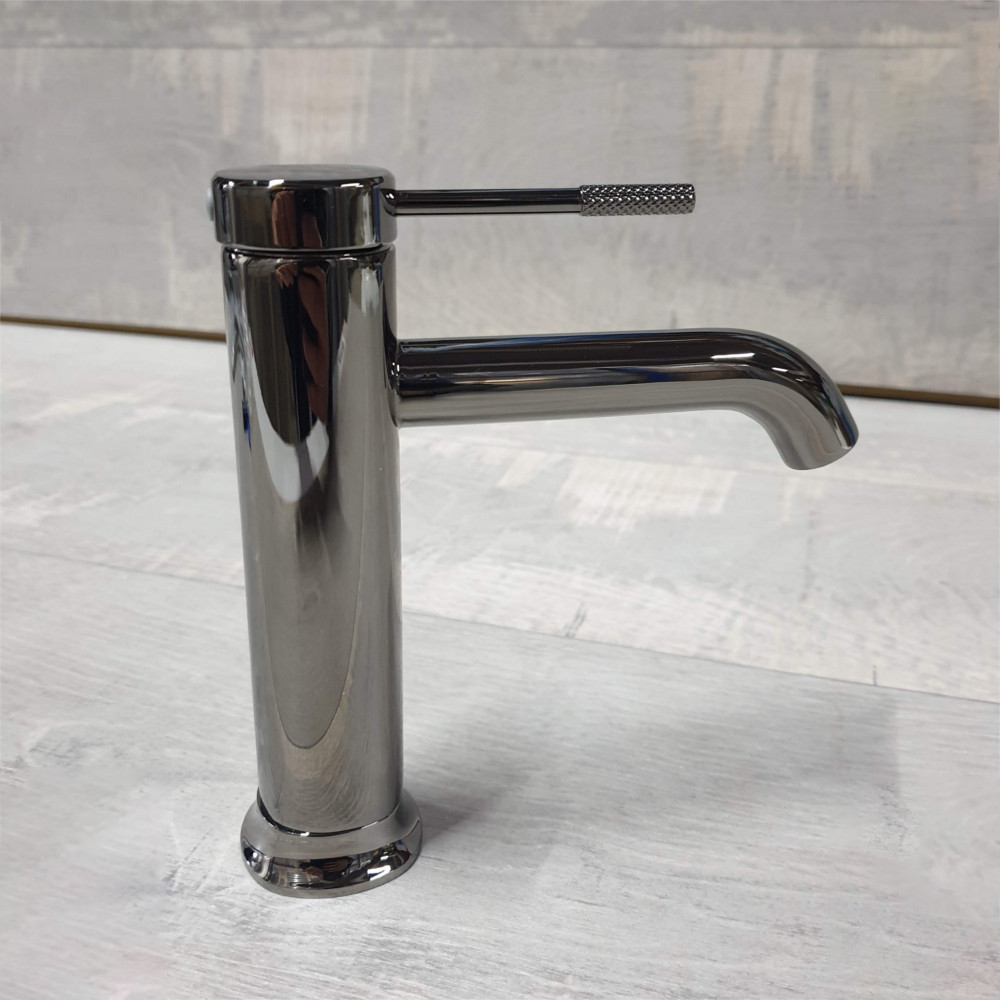 Змішувач для умивальника IMPRESE BRENTA графіт хром ZMK091908010 Київ - фото 7