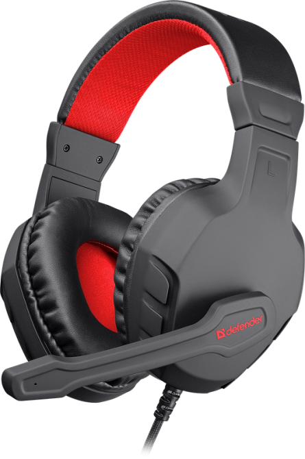 Гарнітура Defender Сujo Black-Red (64505) (6869959) Київ - фото 3