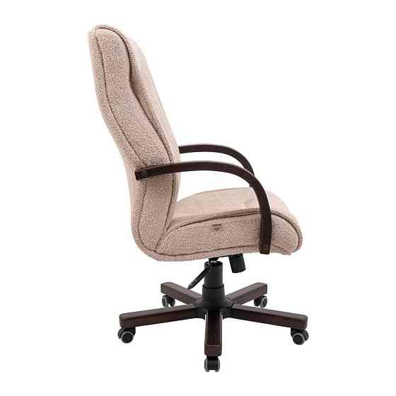 Офисное Кресло Руководителя BostonlDesign М1 Tilt Wood Walnut Llama Белый Киев