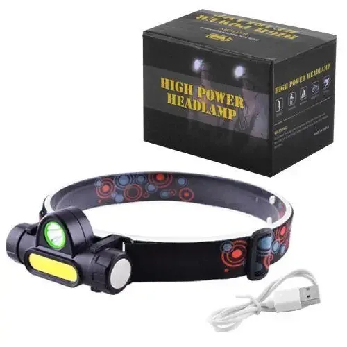 Аккумуляторный налобный фонарь BL-872-XPE+COB Полтава - фото 1