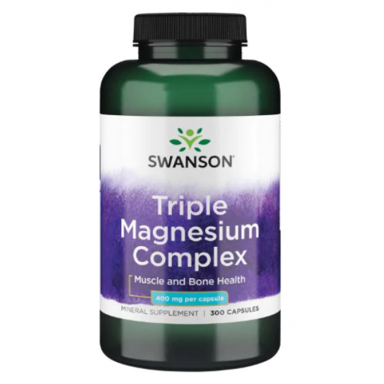 Магний Swanson Triple Magnesium Complex 400mg 300 капс Київ