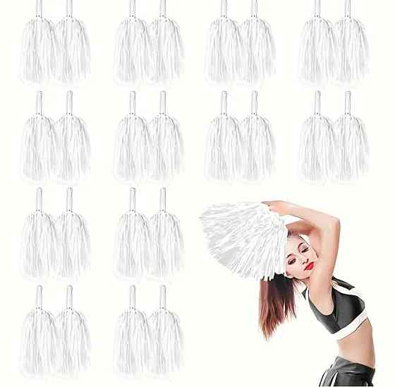 Помпони для чорнидингу білий 2 шт. Київ