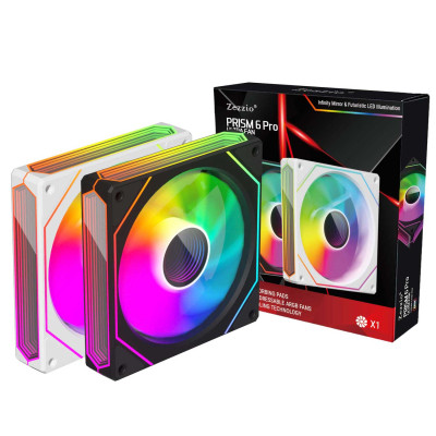 Кулер для корпуса Zezzio PRISM 6 Pro ARGB White Винница - изображение 6