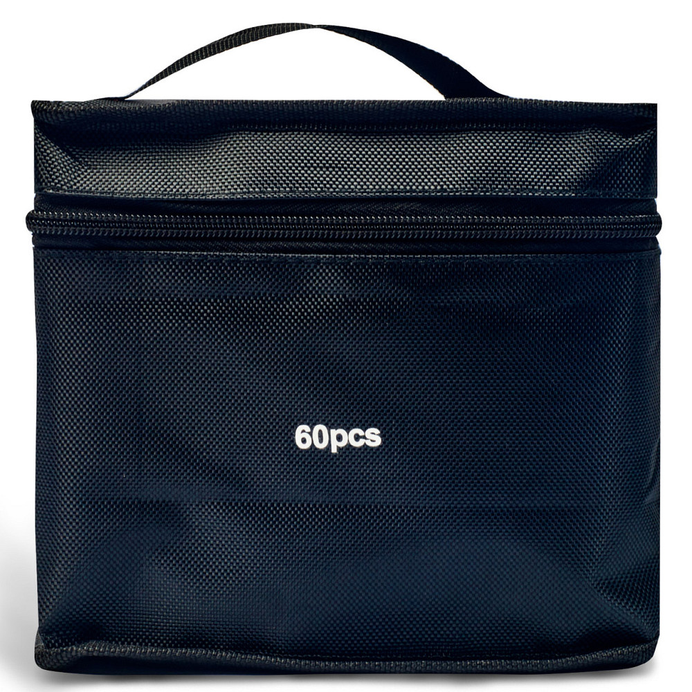 Набір професійних маркерів двосторонніх 60 штук Rich New для малювання і скетчинга на спиртовій основі Кам'янець-Подільський - фото 3