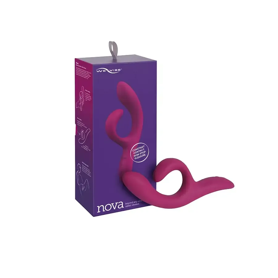 Смарт вібратор-кролик We-Vibe Nova Fuchsia, ергономічний, регульований кут нахилу стовбура Львів - фото 8