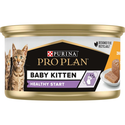 Влажный корм для кошек Purina Pro Plan Baby Kitten С курицей 85 г (8445290673718) Винница - изображение 7
