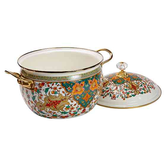 Yiwu Емальована каструля об'ємом 5 літрів для газових та електричних плит HP-2-116 Киев