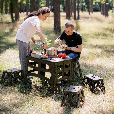 Стілець складаний Tribe Camp Chair Low пластиковий Olive (T-EF-0001-olive) Вінниця - фото 6