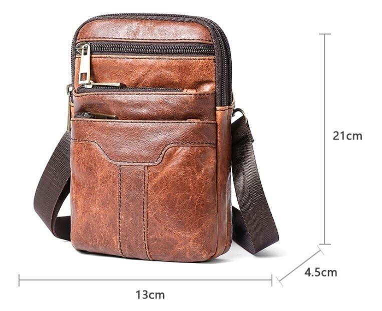 Сумка мужская Vintage 14724 Коричневая Киев - изображение 5