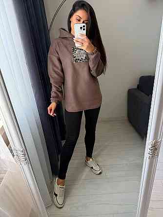 Жіночий теплий костюм-двійка: кофта та лосини двосторонній Polar Фліс + дайвінг на флісі Бежевий, 46/48 Одеса