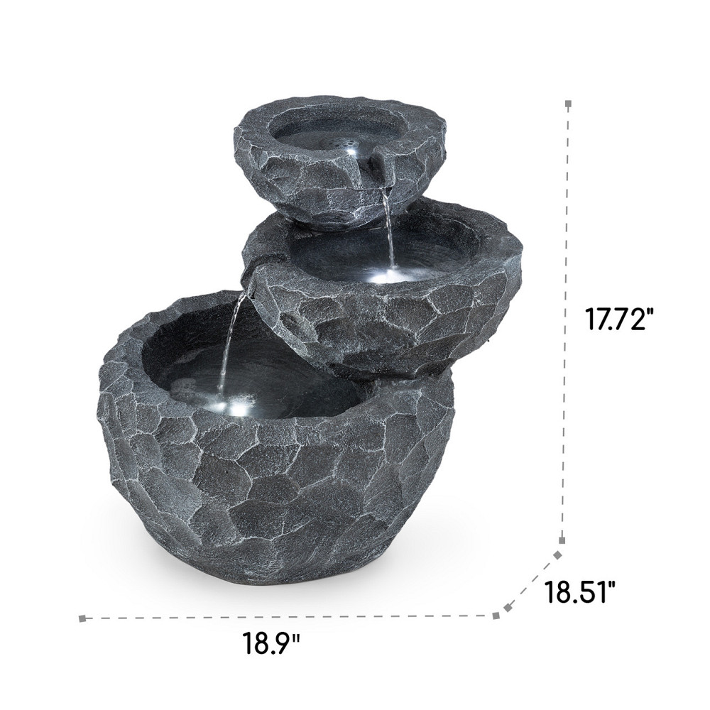 Каскадний фонтан Мурах працює від батареї Сонячна панель 2 кВт 3 світлодіоди (Німеччина, читати опис) Рівне - фото 7